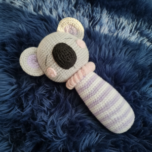koala amigurumi baby rattle pattern