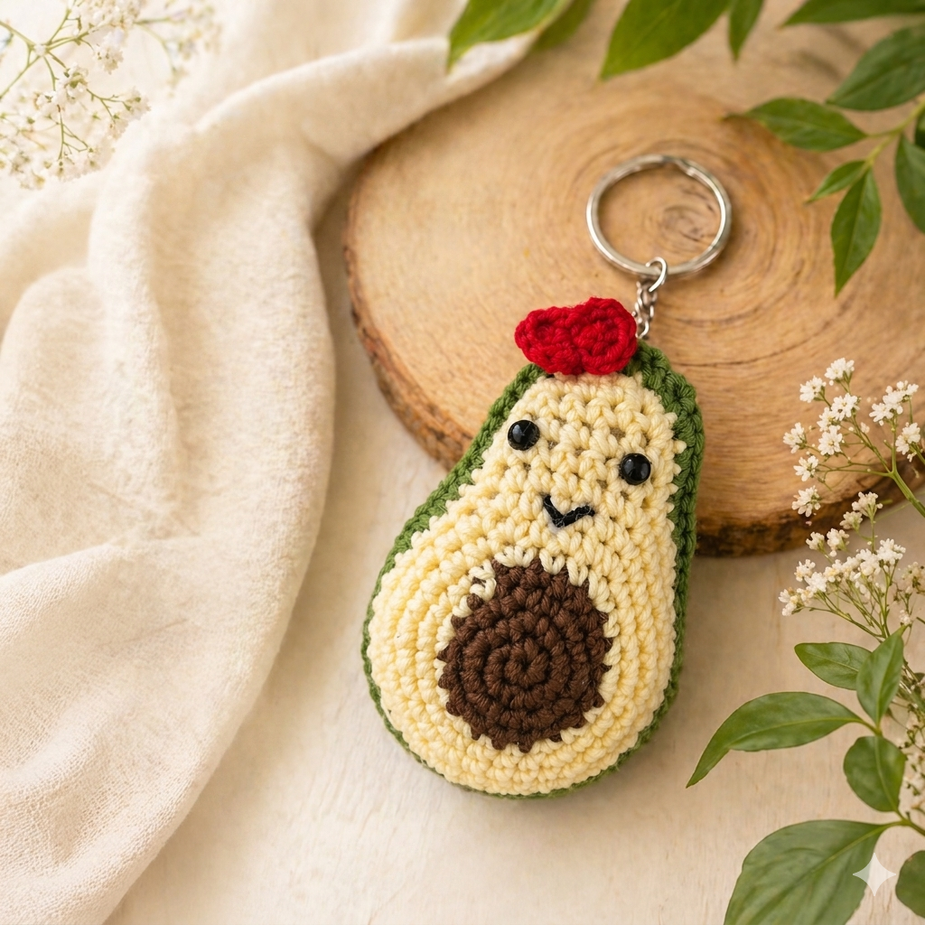 crochet avocado keychain pattern crochet avocado keychain pattern