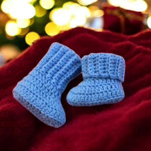 baby cuffed booties pattern