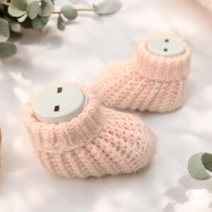 baby cuffed bootie socks